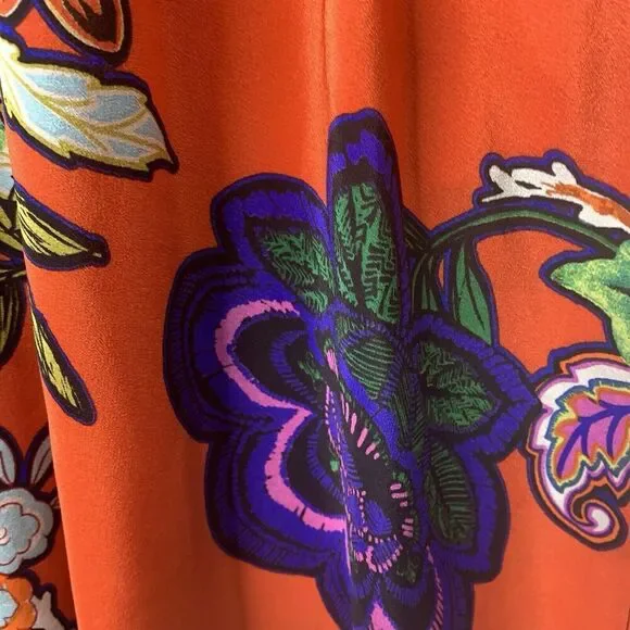 Anthropologie Maeve Larkhill 100% Silk Trapeze Dress Womens Size Small NWT $145 - Picture 15 of 15